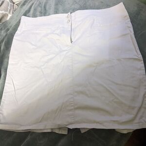 J. Jill Cream Button-Up Skirt
